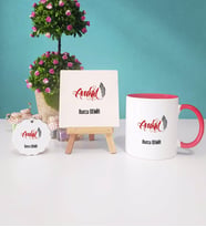 Avukat Kupa Bardak Dekoratif Taş Baskı Anahtarlık Hediye Seti (Model 7)
