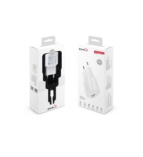 Zore Metro Serisi ZR-TC01 Micro 2 in 1 Şarj Seti (Beyaz)