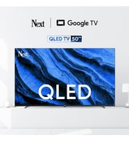 NextYE-50GFSG8-QLED 50" 127 Ekran UHD 4K Google TV (Ekru-Siyah)