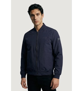 Guess Esnek Katlanabilir Bomber Erkek Lacivert Ceket M6RL09WJ362-G7V2