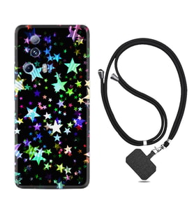 Xiaomi Mi 13 Lite Kılıf Silikon Boyun Askılı İpli Desenli Silikon Yıldızlar 1601