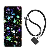 Xiaomi Mi 13 Lite Kılıf Silikon Boyun Askılı İpli Desenli Silikon Yıldızlar 1601
