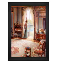 Manzara Temalı Kanvas Tablo 50 x 70 cm Siyah Çerçeve