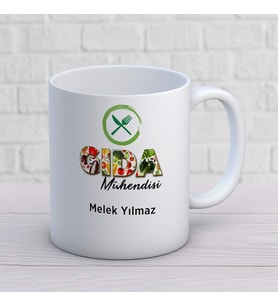 KİŞİYE ÖZEL GIDA MÜHENDİSİ MESLEK KUPA BARDAK