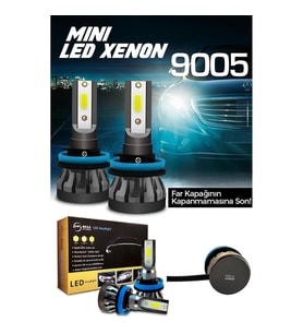 Slim Led Xenon Şimşek Etkili Mini Beyaz 9005 Kapak Kapanma Garantili