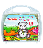 Bigpoint Pastel Boya 18 Renk - Şeffaf Çantalı