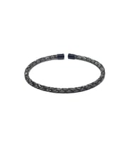 JTSS26BLK1722 PASLANMAZ ÇELİK BİLEZİK HAKİKİ DERİ KAPLAMA GARANTİLİ JANTİ BİLEKLİK