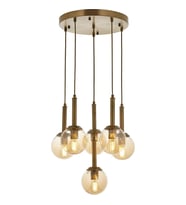 AVONNI AV-60216-6ET Eskitme Kaplama Modern Avize E27 Metal Cam 50cm