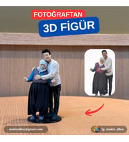 MakinaFleo Ana & Evladı 3D Figürü (10 cm)