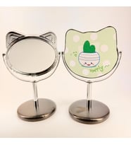 MORDİNO Kedi Çerçeveli 9x14 cm Mini Masa Aynası