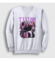 Presmono Unisex Beyaz Kanye West Taylor Swift Rap Sweatshirt 420521tt