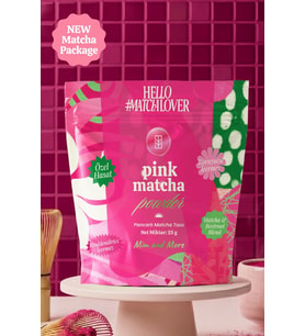 Pink Matcha Powder - Pembe Beetroot Superfood Matcha Tozu Doypack, 25 gr