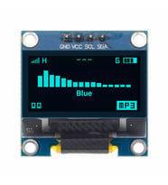 0.96 Inch Mavi Oled Lcd Modül 128x64 Pixel IIC I2C Seri 0.96” Ekran Gösterge SSD1306 3.3V 5V Matrix