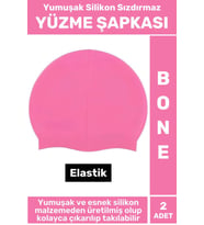 Özel Üretim Su Geçirmez Elastik Yüzücü Havuz Deniz Yüzme Şapkası Yumuşak Silikon Bone 2 Adet