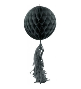 Süs petek modeli püsküllü 25x85 cm gümüş pk:1-