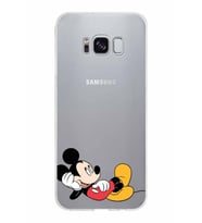 Samsung Galaxy S8 Kapak Mickey Mouse Tasarımlı Şeffaf Silikon Kılıf