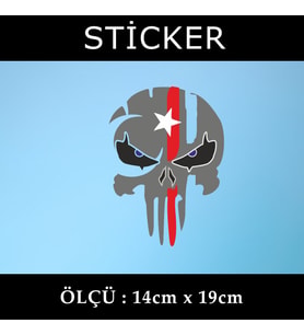 ayyıldız kuru kafa iskelet etiket sticker -2 adet çıkartma araba motosiklet kask atv tablet pc buzdolabı otomobil bilgisayar uyumlu