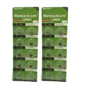 Mettzchrom Ag1 LR621 364  Düğme Pil 20 Adet