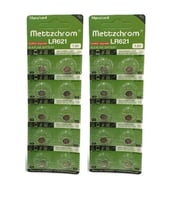Mettzchrom Ag1 LR621 364  Düğme Pil 20 Adet