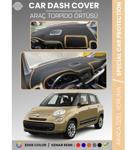FIAT 500L (2013-2017) Torpido Örtüsü Ön Göğüs Torpido Koruma Tam Uyum Çatlamayı Önler Kolay Montaj