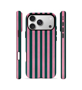 iPhone 17 Pro Vorian Çift Katmanlı Kılıf Pink Navy Cabana