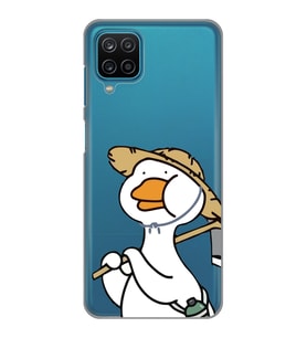 Samsung Galaxy A22/M22/M32 Uyumlu Ördek Desenli Şeffaf Telefon Kılıfı