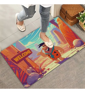 Valerine Life Fred Çakmaktaş Taş Devri Welcome Kapı Önü Paspası 45x70cm
