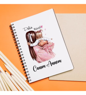 Canım Annem Tasarımlı Defter Kişiye Özel