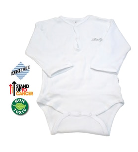 Sema Baby Uzun Kol Kaşkorse Badi (Body) - Beyaz 0-6 Ay (Çok Renkli)