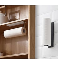 Yapışkanlı Kağıt Rulo Havluluk, Kağıt Havlu Askısı, Havlu Askısı, Metal Kağıt Havlu Askısı Siyah