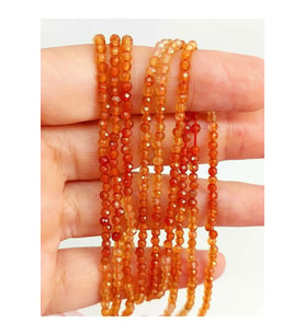Bileklik Boy Akik Taşı Dizi 2.5mm (45462) Yarım Dizi (17CM UZUNLUĞUNDADIR)