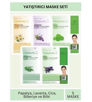 Dermal Yatıştırıcı Etkili Lavanta Cica Biberiye ve Bitki Özlü Maske Seti 23gr x 5Adet