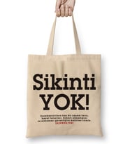 Sikinti Yok Karadeniz Bez Çanta Uzun Saplı