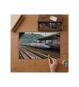 Hızlı Tren Tasarımı 240 parça Ahşap Puzzle Ahşap Kutuda MP00299