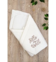 Kız Erkek Bebek Unisex Lüks Kundak Battaniye STL6753 (Ekru)