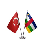 Orta Afrika Cumhuriyeti İkili Masa Bayrağı