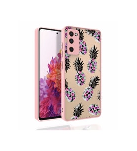Samsung Galaxy S20 FE Uyumlu Kılıf Desenli Kamera Korumalı Parlak Zore Nora Kapak (Model 1)