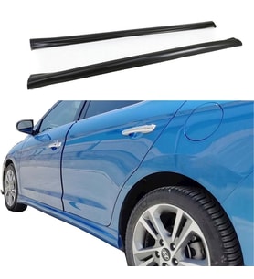 Hyundai Elantra Yan Marşpiyel Seti Plastik 2 Adet Mat Siyah 2011 2012 2013 2014 2015 karlık+ek+bodykit