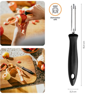 Fiskars Hareketli Soyucu, Toplam Uzunluk: 18 Cm, Essential, Paslanmaz Çelik/Pp Plastik, Siyah, 10655