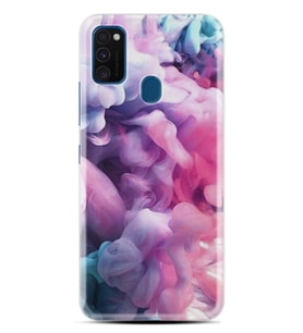 Samsung M21 M22 M23 M30 M31S M32 Kılıf Desenli Silikon Pink Cloud 1305