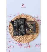 Kabe Desenli Kuranı Kerim-Seccade-Zikirmatik- Tesbih Hac & Umre Hediyelik Seti – Siyah