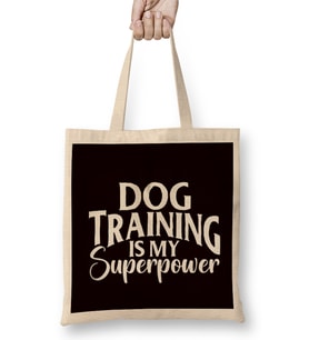 Dog Trainer Power Dogs Training Animal Teaching Behavior Pet Bez Çanta Uzun Saplı