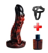 Lilitu Shop Belden Bağlamalı 21,5 cm Gerçekçi Kalın Dildo Penis - Monster43