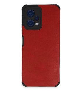 Durukar® Redmi Note 12 5G Kılıf Loop Deri Silikon - Kırmızı