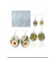 Oval Kolye Küpe Anahtarlık Kalıbı