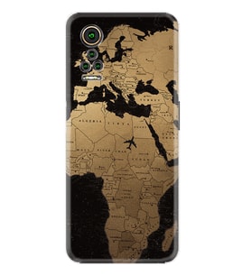 General Mobile GM 21 Pro GM 22 Pro Plus Kılıf Desemli Silikon Map Planet 1656
