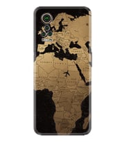 General Mobile GM 21 Pro GM 22 Pro Plus Kılıf Desemli Silikon Map Planet 1656