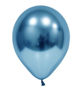 6 Inç Krom Mavi Balon (10'lu)