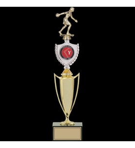 ODAK KUPA - Figürlü Kupalar - Bowling Kadın Figürlü Kupalar FG-042 A - 46 cm