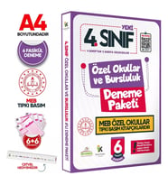 4.Sınıf Özel Okullar ve Bursluluk Hazırlık MEB Tıpkı Basım Deneme 6lı Fasikül SETİ